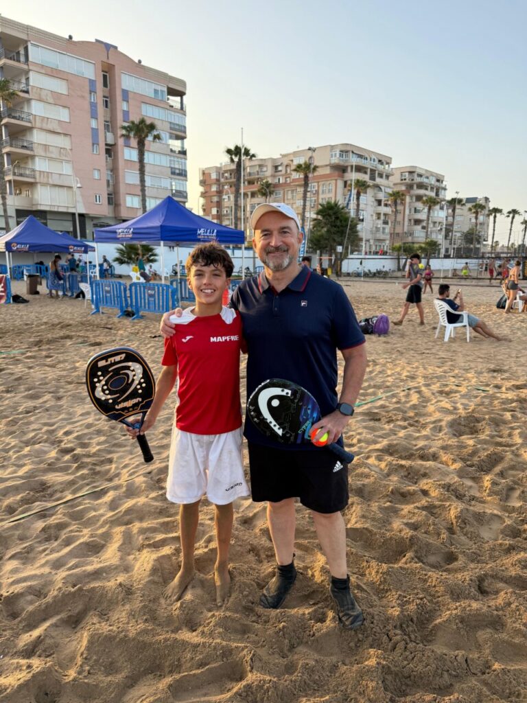Nestor Santana promesa nacional de 13 años y Pablo Martinez Presidente de la Territorial