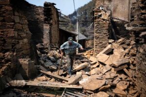 Incendios forestales pueblos quemados