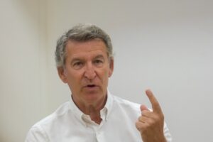 El líder del PP, Alberto Núñez Feijóo, durante una entrevista concedida a Europa Press.