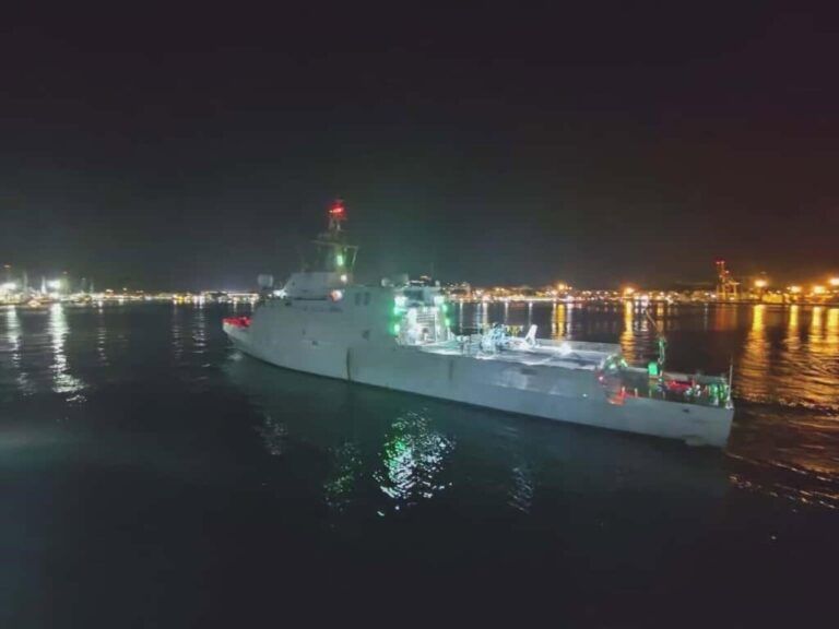 El buque 'Furor' zarpa desde Cartagena para apoyar a la flotilla que se dirige a Gaza