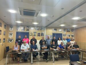 Asamblea de la Confederación de Federaciones Deportivas Melillenses con presidentes y representantes.