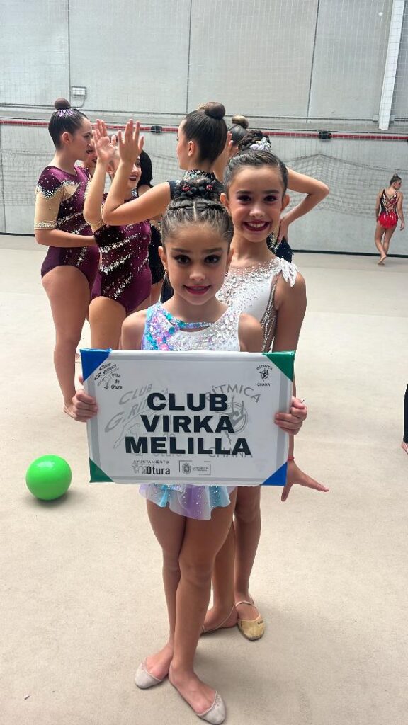 Adriana Ríos y compañeras del Club Virka Melilla en el Trofeo Nacional Chanotu