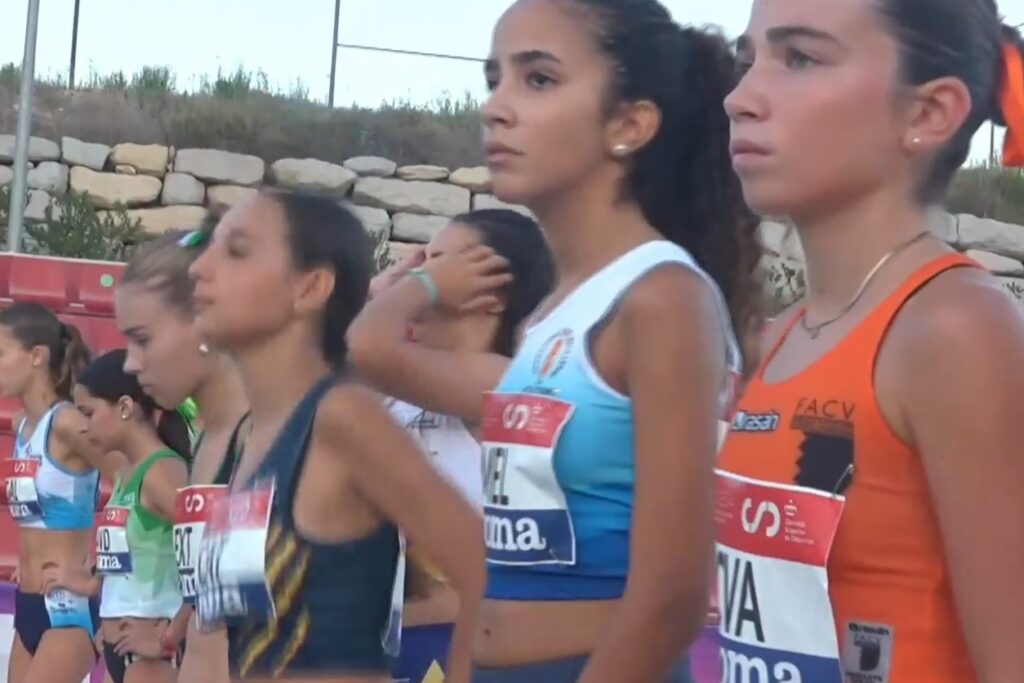 Atletas del Club Playa de Melilla en el Campeonato de España Escolar