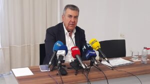 Carlos Bertomeu durante la presentación de Air Nostrum en Melilla