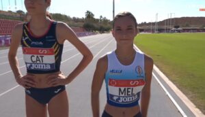 Atletas del Club Playa de Melilla en el Campeonato de España Escolar