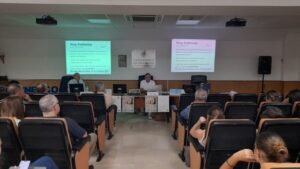 Juanjo Florensa dando una conferencia sobre el Día Mundial del Reloj