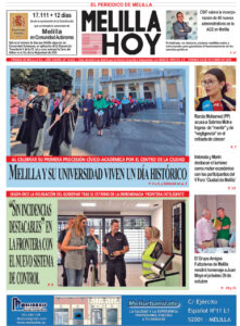 Portada del periódico Melilla Hoy del 24 de octubre de 2025.