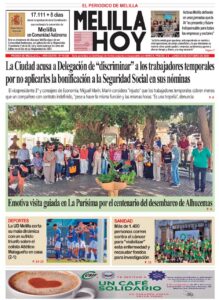 Portada del periódico Melilla Hoy del 20 de octubre de 2025