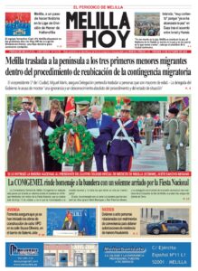 Portada del periódico Melilla Hoy del 10 de octubre de 2025