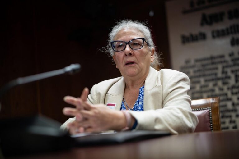 Carmen Pano durante su declaración sobre el caso Koldo en el Senado.