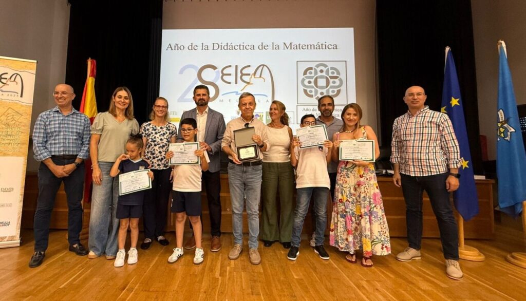 Ceremonia de entrega de premios de didáctica matemática en Melilla
