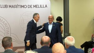 Fernando Samper en el Club Marítimo de Melilla durante un evento