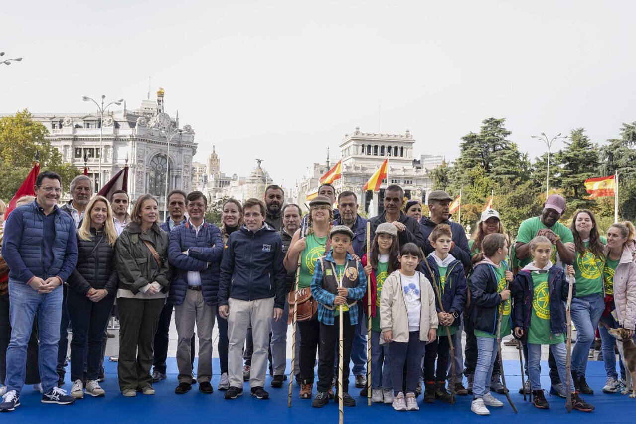 Grupo de personas en la Fiesta de la Trashumancia en Madrid