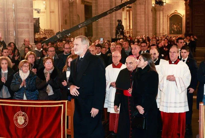 Asistentes al funeral de estado por la dana en Valencia