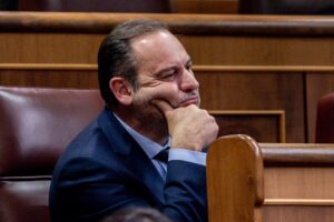 José Luis Ábalos en el Congreso de los Diputados durante una sesión.