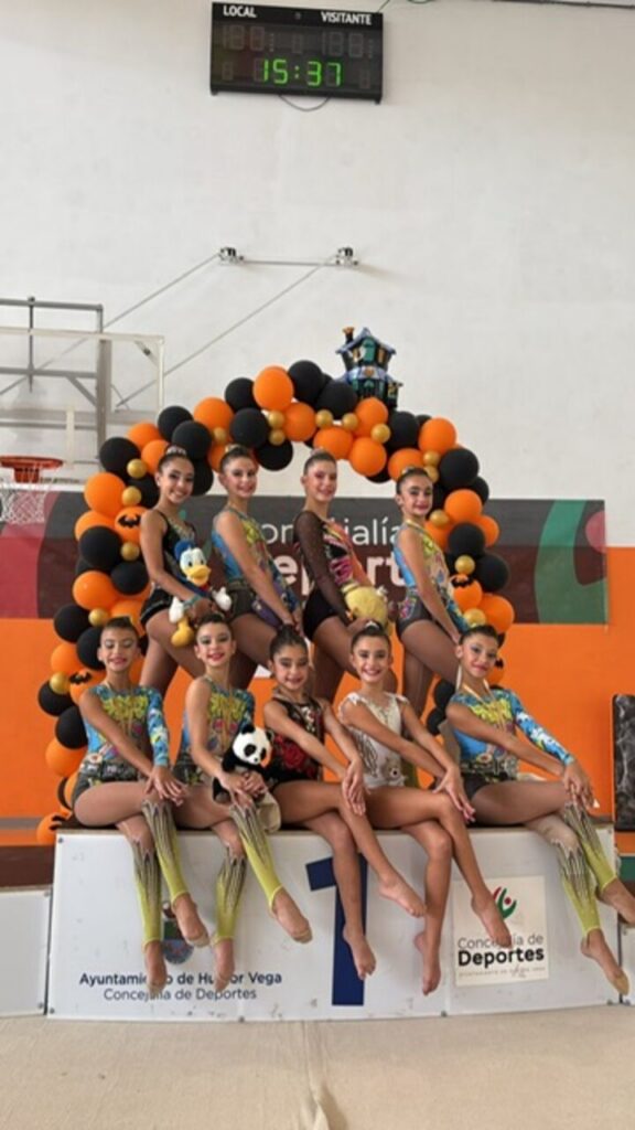 Gimnastas del Club Virka Melilla en el Trofeo Nacional Nazarí
