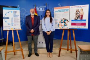 Inauguración de las XVII Jornadas de Vacunas en Melilla con ponentes y carteles informativos.