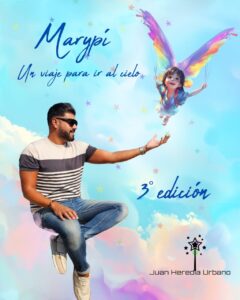 Portada del libro Marypí con ilustración de una niña volando