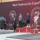 Atletas en el podio del Campeonato de España Sub-15 de halterofilia