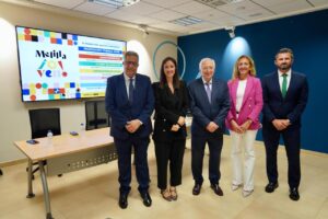 Reunión sobre ayudas para jóvenes en Melilla con varios representantes.