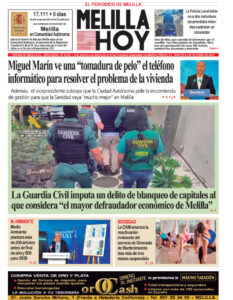 Portada del periódico Melilla Hoy del 21 de octubre de 2025