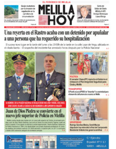 Portada del diario Melilla Hoy del miércoles 8 de octubre de 2025.