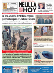 Portada del diario Melilla Hoy del 15 de octubre de 2025