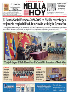 Portada del periódico Melilla Hoy del 18 de octubre de 2025