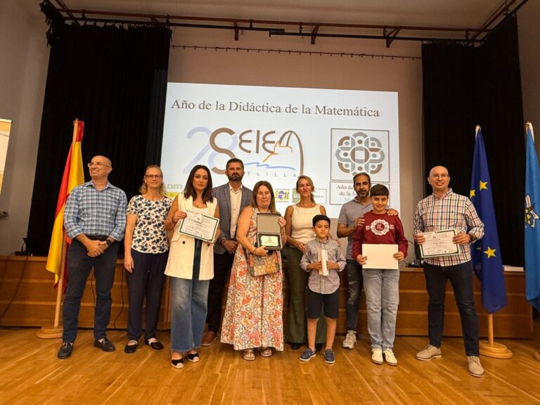 Entrega de premios del Año de la Didáctica de la Matemática en Melilla