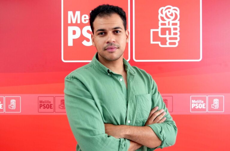 Riduan Moh, portavoz del PSOE en Melilla, en un evento político