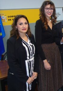 Sabrina Moh y Sana Jallat Abdeslam en un evento oficial