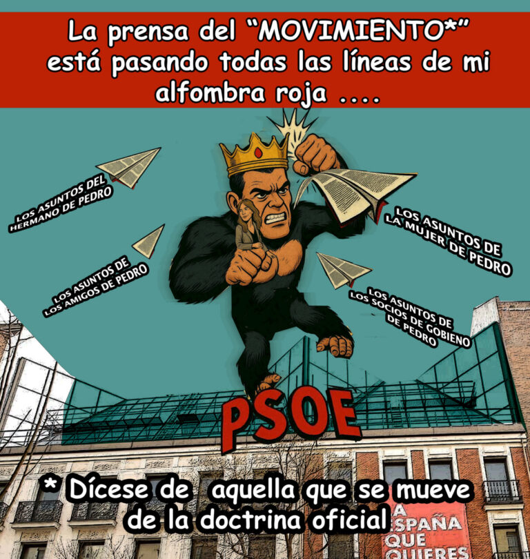 Ilustración crítica sobre la situación política en Melilla.