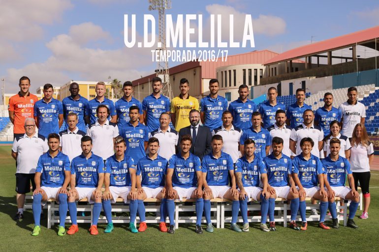 Fotografía del equipo U.D. Melilla en la temporada 2016/17