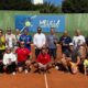 Grupo de premiados en el XI Torneo Internacional de Tenis de Veteranos en Melilla
