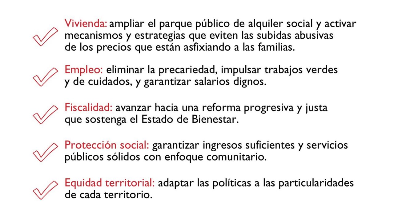 Manuel Bretón durante un encuentro sobre vivienda y pobreza en Madrid