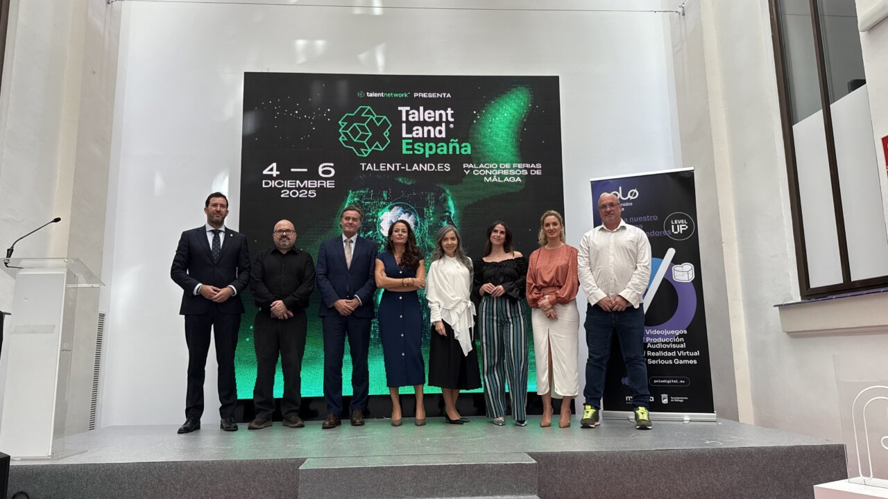 Presentadores en el evento Talent Land España 2025 en Málaga