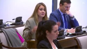 Sofía Acedo durante su intervención en el Congreso de los Diputados