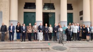 Representantes de Adimel en un evento sobre diabetes en Melilla.