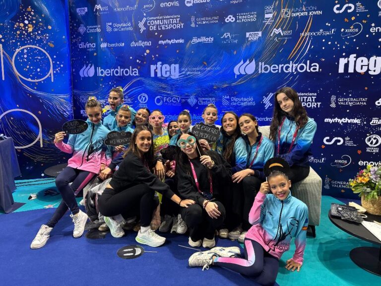 Gimnastas del Club Virka Melilla en el Campeonato Nacional Base de Conjuntos