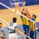 Jugadores de voleibol en un partido emocionante en la Superliga Masculina