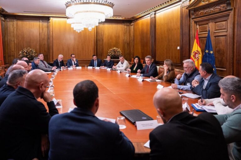 Reunión de Feijóo con sindicatos de Policía y Guardia Civil