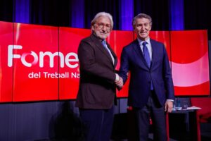 Alberto Núñez Feijóo y Josep Sánchez Llibre en un acto empresarial