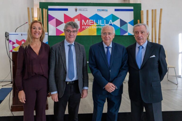 Participantes en el foro empresarial de Melilla organizado por Promesa