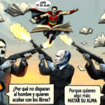 Ilustración sobre la importancia de los libros en la sociedad.