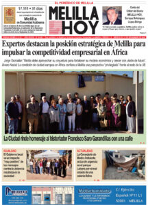 Portada del periódico Melilla Hoy del 12 de noviembre de 2025