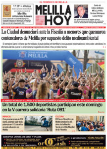 Portada del diario Melilla Hoy del 30 de noviembre de 2025