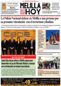 Portada del periódico Melilla Hoy del 18 de noviembre de 2025