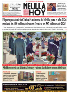 Portada del periódico Melilla Hoy del 4 de noviembre de 2025