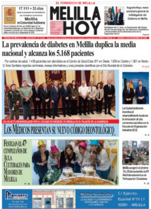 Portada del periódico Melilla Hoy del 14 de noviembre de 2025.