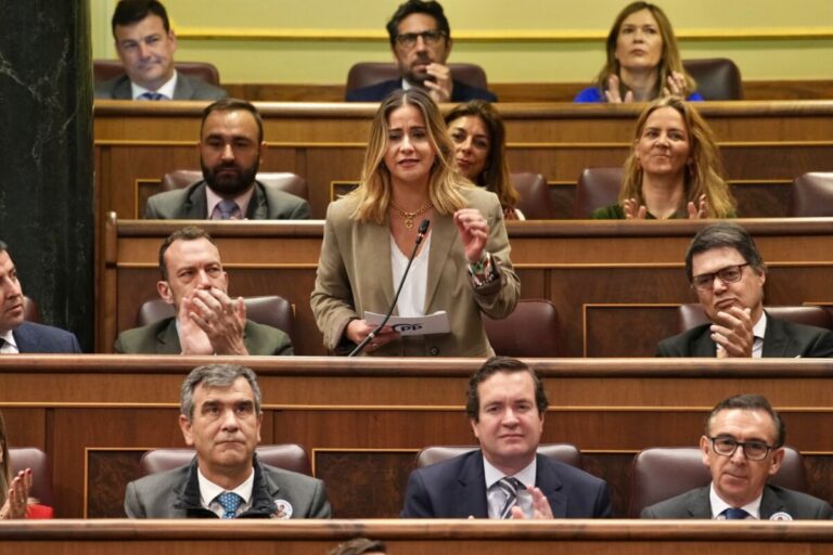 Sofía Acedo hablando en el Congreso durante una sesión del PP.